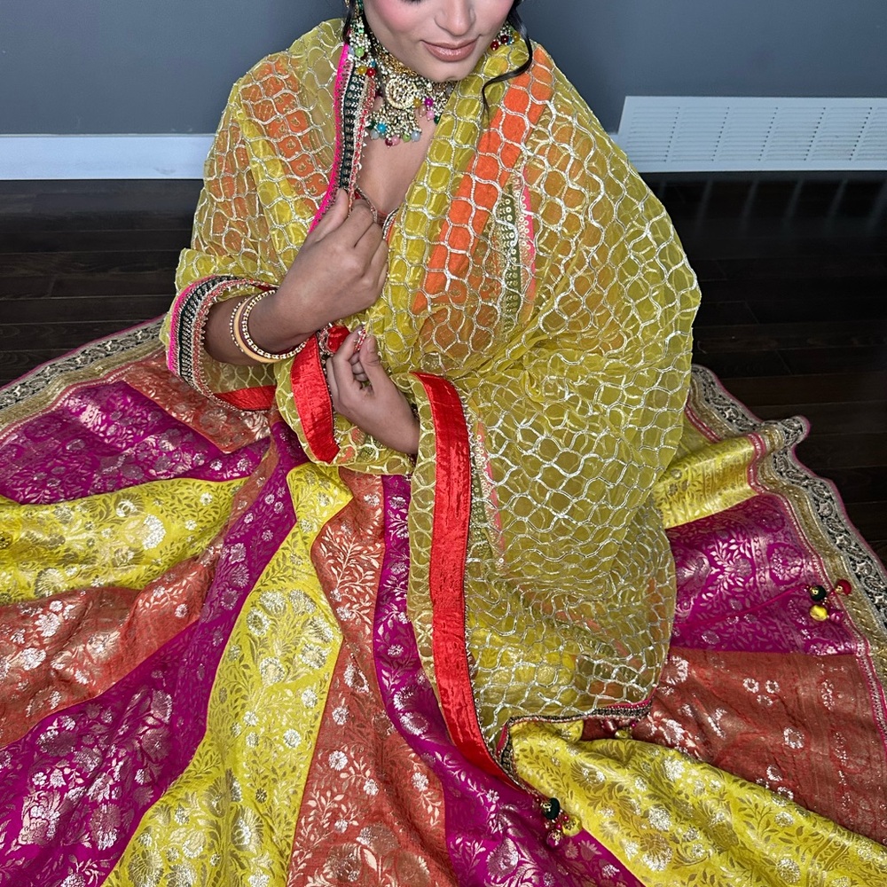 Vibrant Ethnic Wedding Dress by Unknown Brand